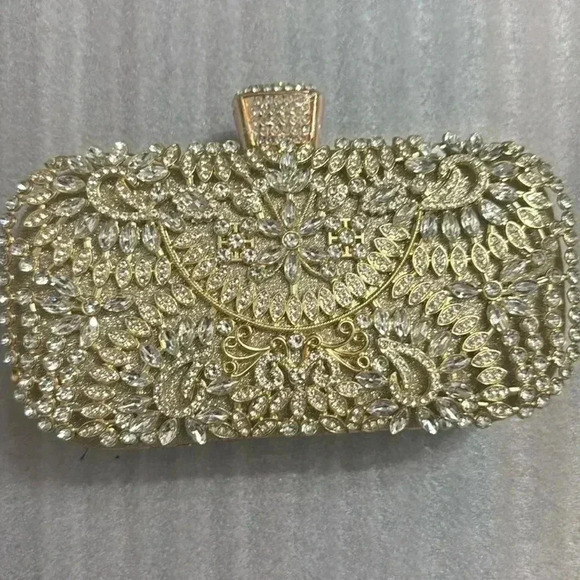VERANO HILL Handbags - Rachel Diamond Encrusted Clutch Bag